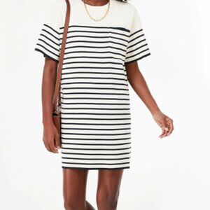 Tuckernuck  Navy Knit Striped Frenchie Dress